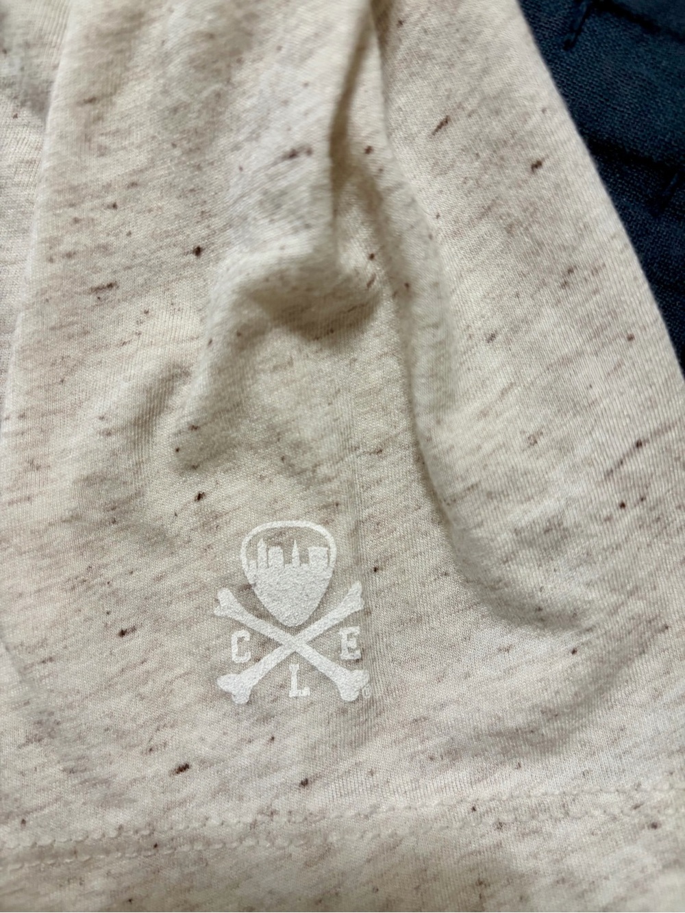 Women's Light Beige Speckled Short-Sleeve Tee - Picture 5 of 5